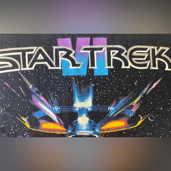 Star Trek 1991 Vintage The Undiscovered Country T-Shirt Single Stitch Size Large - Picture 7 of 11